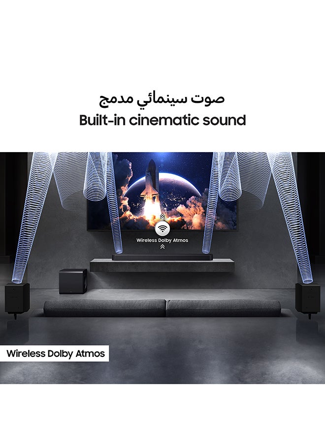 Q-series Soundbar, Q930F, 9.1.4 ch, Subwoofer & Rear Speaker, True 9.1.4ch Full Surround, Wireless Dolby Atmos, Q-Symphony, SpaceFit Sound Pro, HW-Q930F/ZN (2025 - UAE Version) HW-Q930F/ZN Titan Black