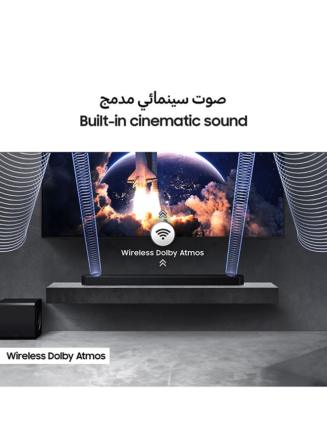 Samsung - Q-series Soundbar, Q800F, 5.1.2 ch, Subwoofer, True 5.1.2ch Full Surround, Wireless Dolby Atmos, Q-Symphony, SpaceFit Sound Pro, HW-Q800F/ZN (2025 - UAE Version) HW-Q800F/ZN BLACK - Image 1