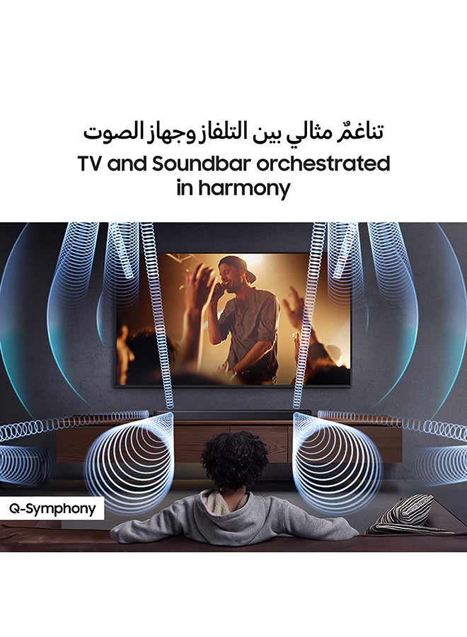 Samsung - Q-series Soundbar, Q800F, 5.1.2 ch, Subwoofer, True 5.1.2ch Full Surround, Wireless Dolby Atmos, Q-Symphony, SpaceFit Sound Pro, HW-Q800F/ZN (2025 - UAE Version) HW-Q800F/ZN BLACK - Image 1