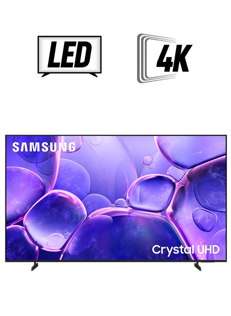 Samsung 65 Inch Crystal UHD TV, U8000F, 4K, Crystal Processor 4K, MetalStream Design,  Knox Security, Endless Free Content, Smart TV, UA65U8000FUXZN (2025 - UAE Version) U8000F BLACK - Image 1