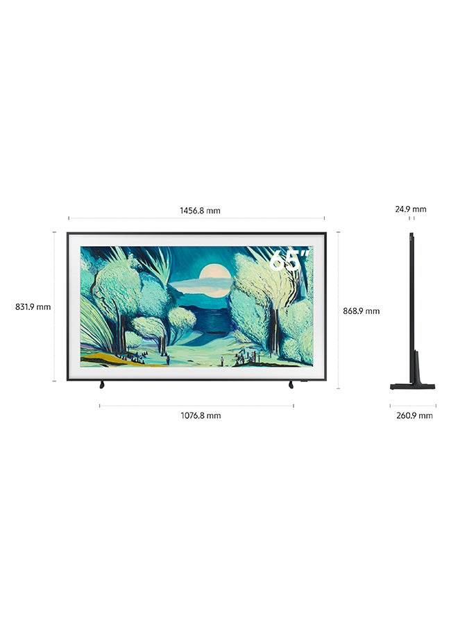 سامسونج 65 Inch The Frame TV, LS03F, 4K, Modern Frame Design , Art Mode, Artful Picture Quality with QLED, ,  Vision AI Smart TV, QA65LS03FAUXZN (2025 - UAE Version) LS03F BLACK  - Image 3