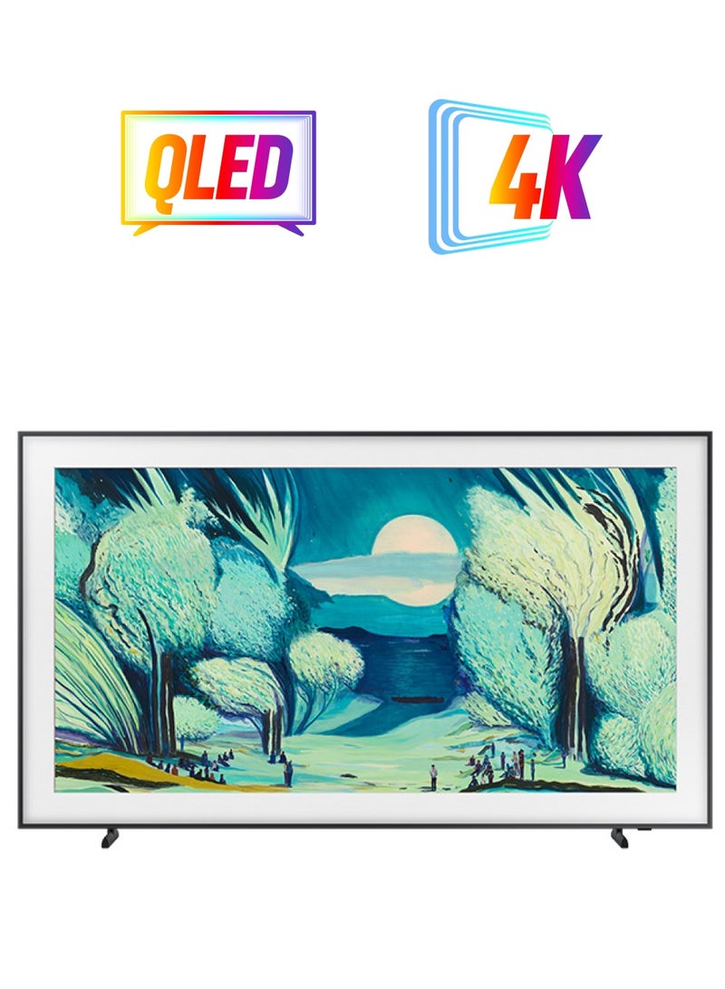 سامسونج 55 Inch The Frame TV, LS03F, 4K, Modern Frame Design , Art Mode, Artful Picture Quality with QLED, ,  Vision AI Smart TV, QA55LS03FAUXZN (2025 - UAE Version) LS03F BLACK  - Image 1