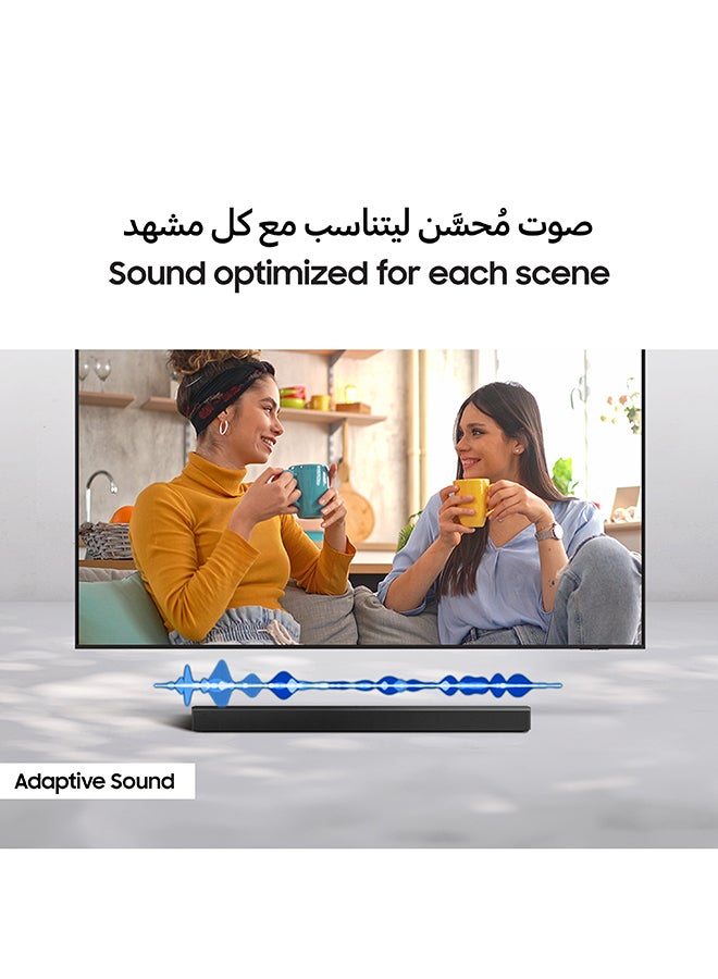 B-series Soundbar, B650F, 3.1 ch, Subwoofer, 3.1ch Sound, Q-Symphony, Dolby Audio / DTS Virtual:X, Adaptive Sound, (2025 - UAE Version) HW-B650F/ZN BLACK