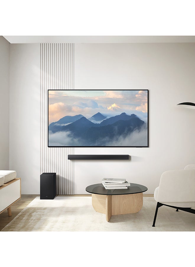 B-series Soundbar, B650F, 3.1 ch, Subwoofer, 3.1ch Sound, Q-Symphony, Dolby Audio / DTS Virtual:X, Adaptive Sound, (2025 - UAE Version) HW-B650F/ZN BLACK