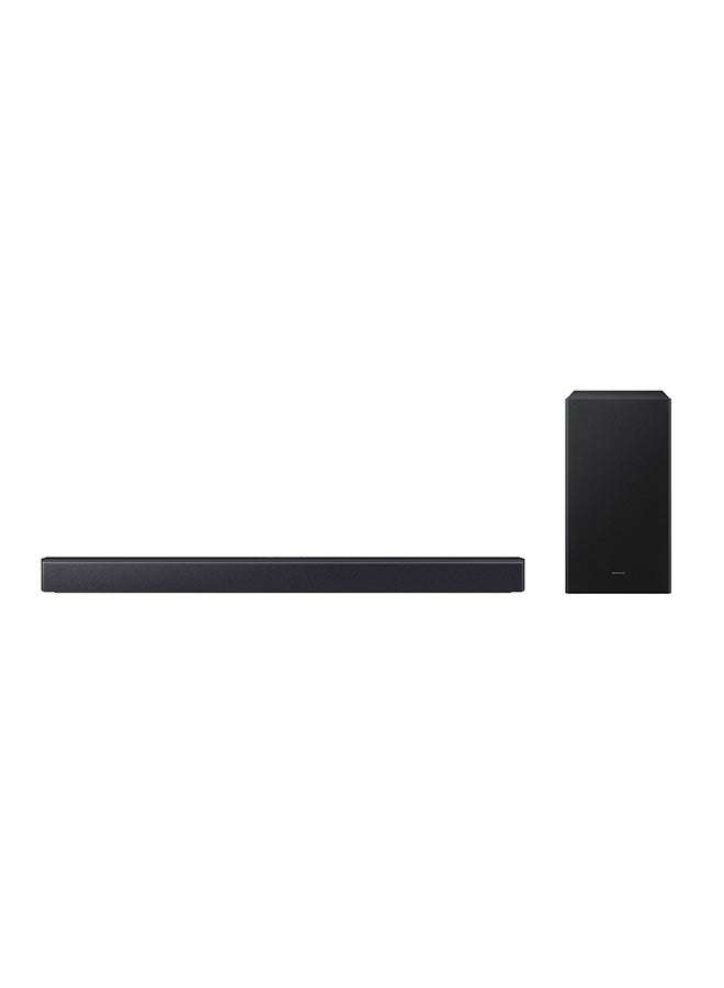 Samsung B-series Soundbar, B450F, 2.1 ch, Subwoofer, 2.1ch Sound, Dolby Audio / DTS Virtual:X, Bass Boost, Adaptive Sound (2025 - UAE Version) HW-B450F/ZN Titan Black  - Image 1