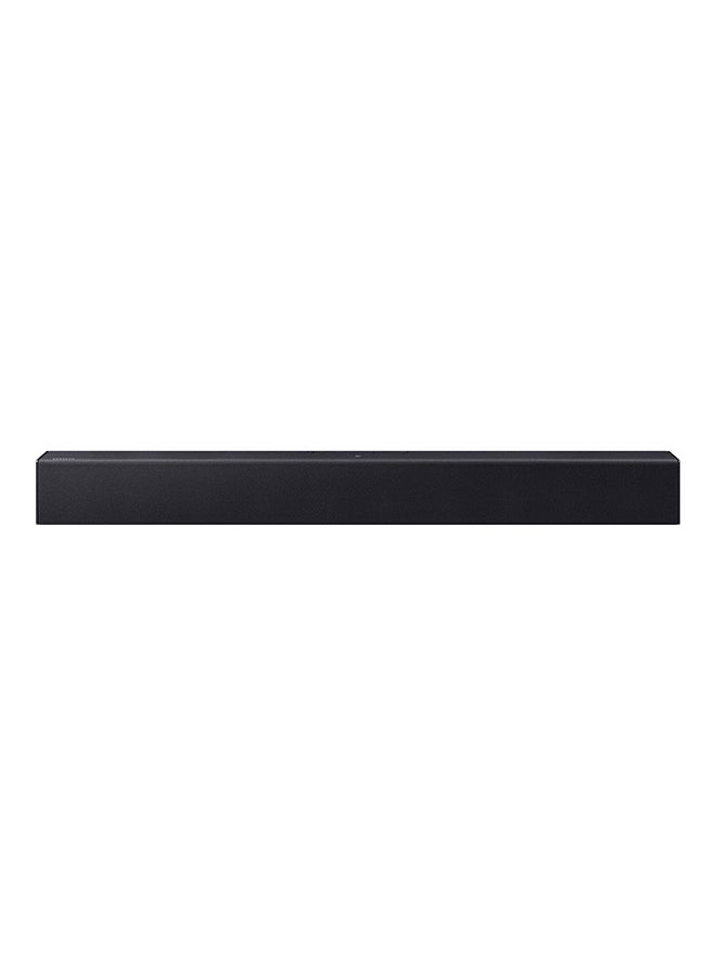 Samsung B-series Soundbar, B400F, 2.0 ch, Subwoofer, 2.0ch Sound with Built-in Woofer, One Remote Control, Surround Sound Expansion, Bluetooth TV connection,(2025 - UAE Version) HW-B400F/ZN Titan Black  - Image 1