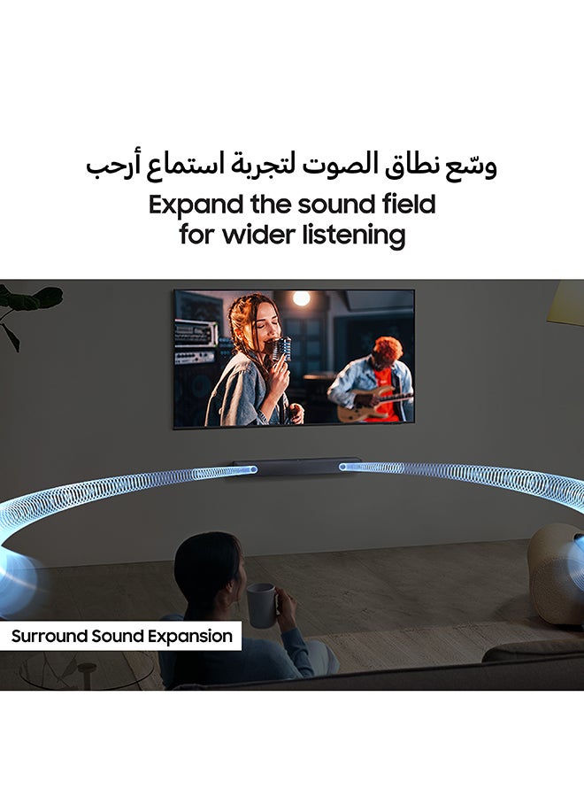 Samsung B-series Soundbar, B400F, 2.0 ch, Subwoofer, 2.0ch Sound with Built-in Woofer, One Remote Control, Surround Sound Expansion, Bluetooth TV connection,(2025 - UAE Version) HW-B400F/ZN Titan Black - Image 5