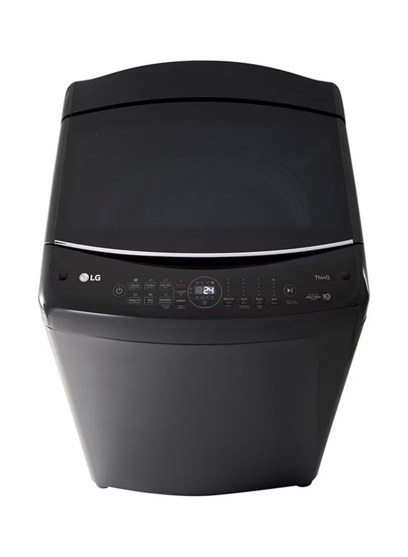 LG 15 Kg Top Load Washing Machine, AIDD, Tub Clean, Full Stainless Steel Tub, ThinQ T15H7EHHTP Middle Black Color  - Image 4