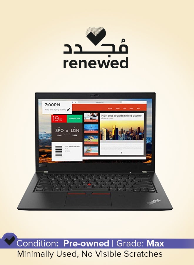 Lenovo - Renewed - ThinkPad T480s Laptop With 14-Inch FHD Display,Core i7 Processor/8th Gen/Quad Core/8GB RAM/256GB SSD/Intel HD Graphics/Windows 10 Pro English Black - Image 1