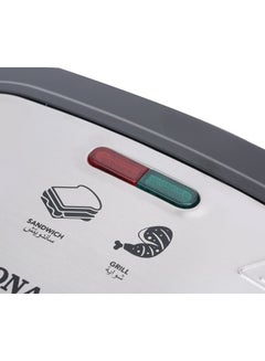 سوناشي 2 Slice Grill Maker and Kitchen Chopper | Non-Stick, Stainless Steel Sandwich Maker with Handle Locking System and Chopper with Double Stainless Steel Blades Mincer with 2 Speeds | Best Combo for Kitchen SGT-853N and SMC-22 750 W SGT-853N + SMC-22 Black & White  - Image 5