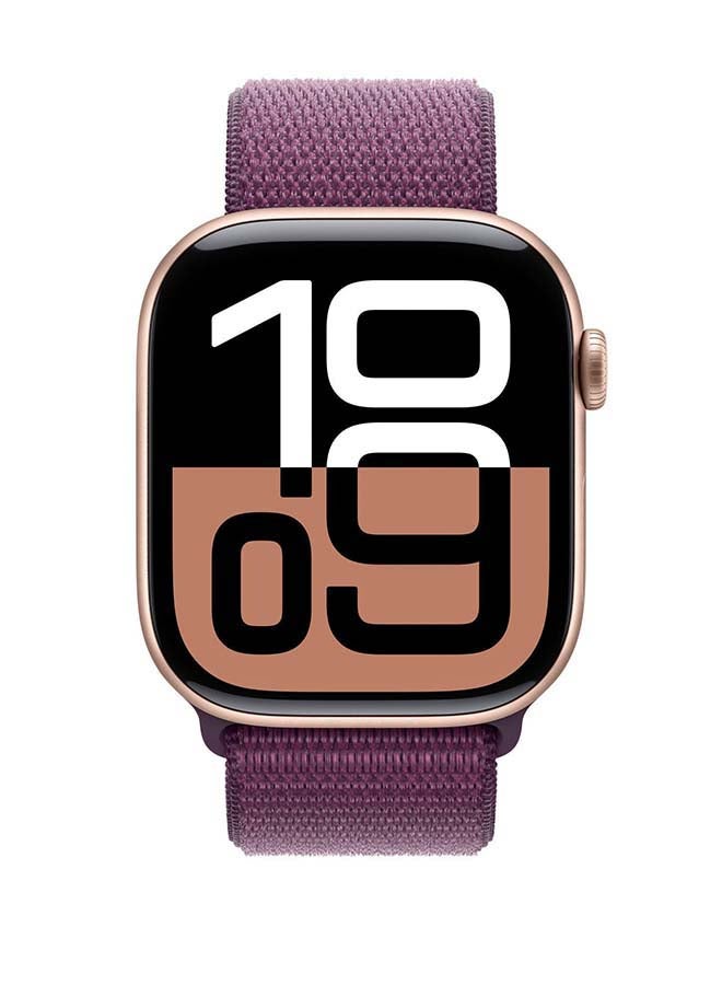 Apple 46mm Sage Sport Loop Dark Purple - Image 3