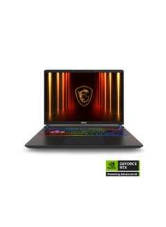 MSI Vector Gaming Laptop With 16 Inch QHD(2560x1600) Display, Intel Core Ultra 9 275HX Processor/ 32GB RAM DDR5/ 1TB SSD/12GB Nvidia GeForce RTX 5070 Graphics/Windows 11 Home English/Arabic Black  - Image 1