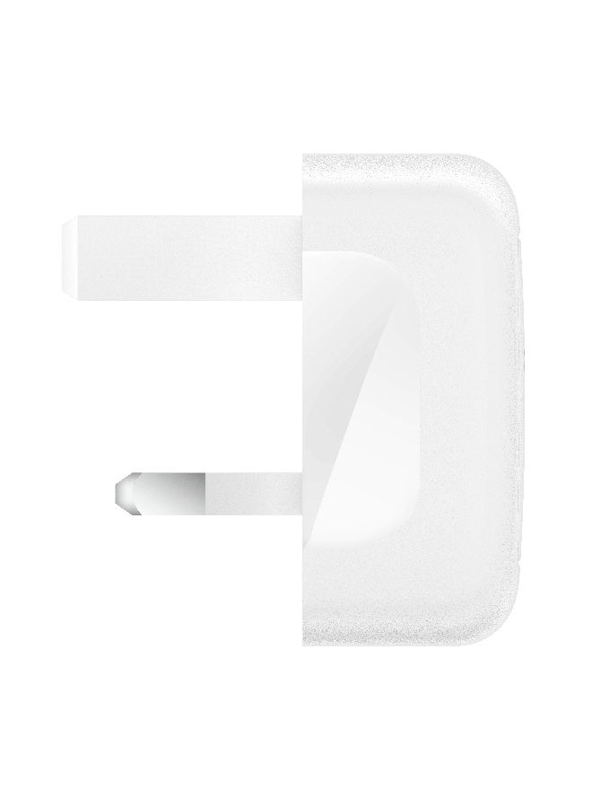 belkin BoostCharge 20W Cubic Wall Charger, USB-C Power Delivery Fast Charging For Apple iPhone 16, 16 Plus, 16 Pro, 16 Pro Max, 15, 14, Samsung Galaxy S25, S24, iPad, AirPods And More - White - Image 2