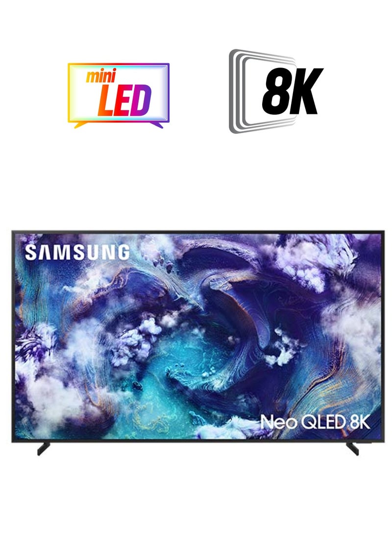 سامسونج 85 Inch Neo QLED TV, QN900F, 8K, Mini LED, 8K AI Upscaling, Metal Frame Design, Art Store, Glare Free,  Vision AI Smart TV, QA85QN900FUXZN (2025 - UAE Version) QN900F TITAN BLACK  - Image 1