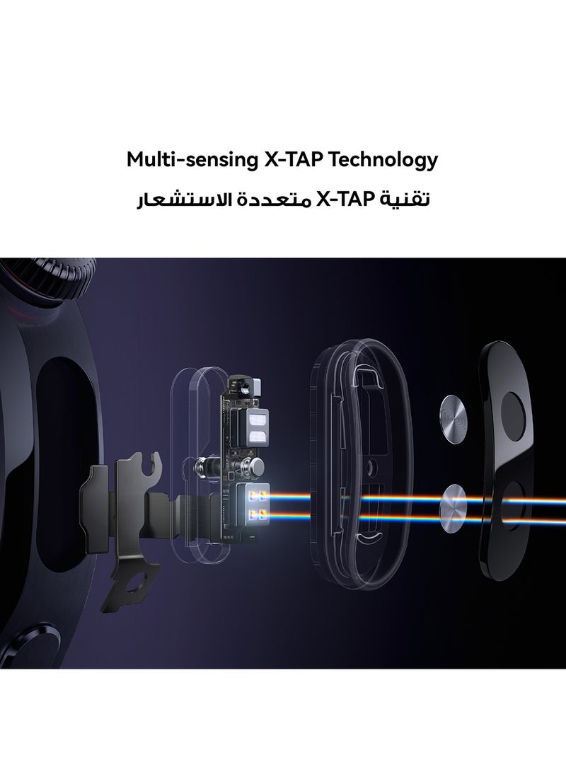 هواوي Watch 5 42mm Smartwatch, Multi-sensing X-TAP technology, Real-Time Fingertip Blood Oxygen, eSIM, 2-Battery Modes, Intuitive Smart Gestures, Compatible with iOS & Android + FOC White  - Image 3