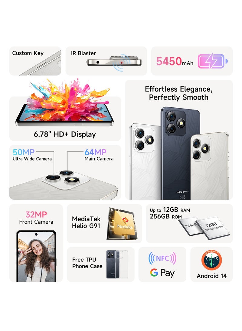 NOTE 18 PRO Dual SIM 6GB RAM 256GB ROM Titanium Grey