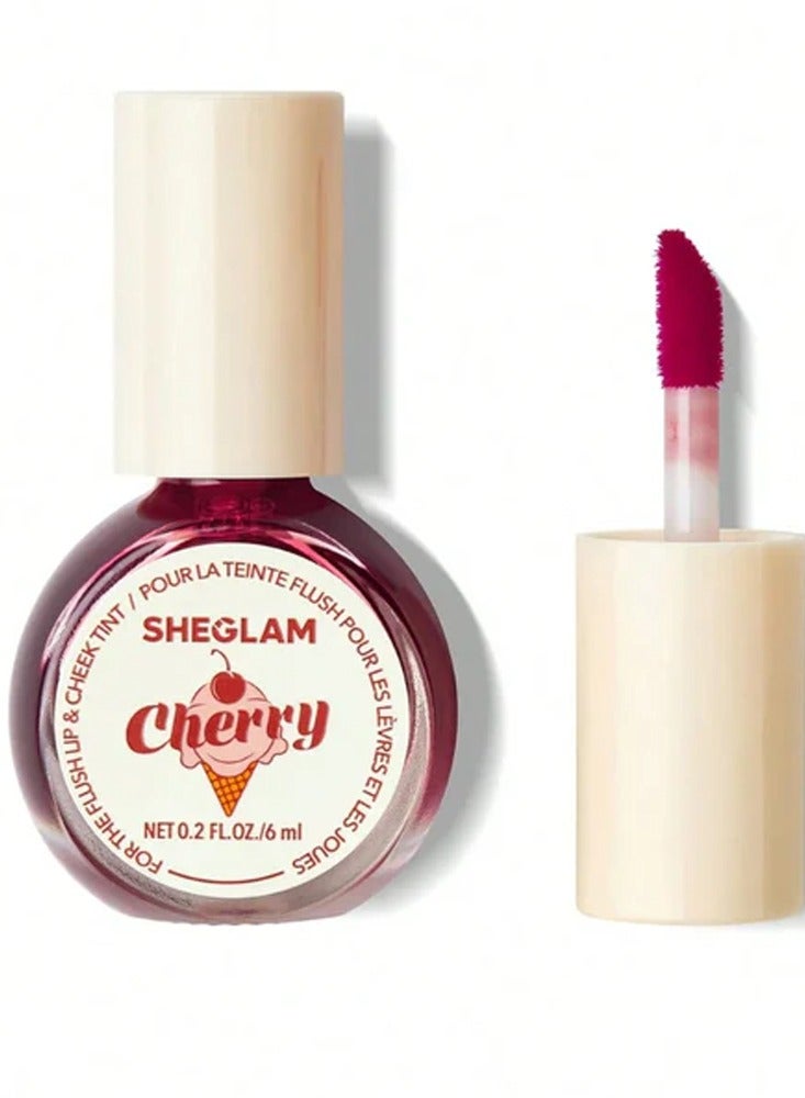 SHEGLAM FOR THE FLUSH LIP & CHEEK TINT NO.CHERRY CHERRY