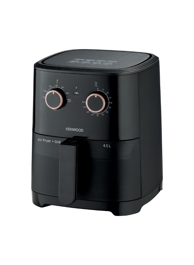 كينوود KENWOOD Airfryer + Grill XL 4.5L 1300W Air Fryer with Grill Function, Recipe Book, Rapid Hot Air Circulation for Frying, Grilling, Broiling, Roasting, Baking and Toasting HFP40.000BK Black 4.5 L 1300 W HFP40.000BK Black  - Image 3
