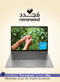 Renewed - Chromebook Laptop With 14-Inch UHD Display, Intel Core i3-1215U Processor/Quad Core/12th Gen/8GB RAM/256GB SSD/Intel UHD 600 Graphics/Chrome OS English Grey