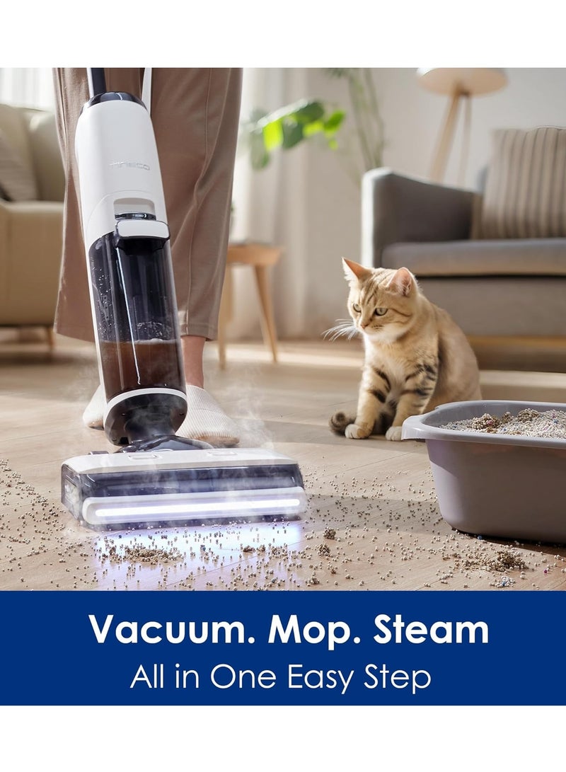 Tineco Tineco Floor One S7 Steam Cordless Wet Dry Vacuum Steam Mop All-in-One, Hard Floor Cleaner with 284F HyperSteam, Self-Cleaning, Edge Cleaning, Safe for Kids & Pets 240 W S7 Steam White  - Image 2