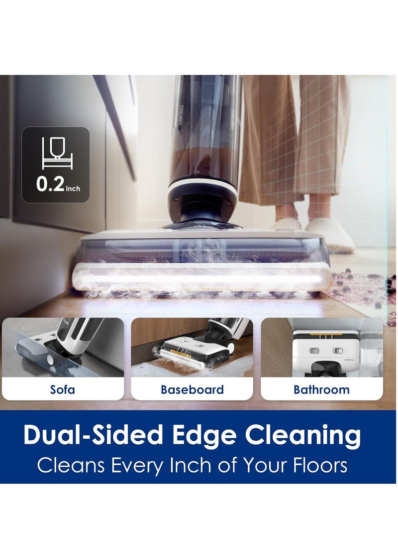 Tineco Tineco Floor One S7 Steam Cordless Wet Dry Vacuum Steam Mop All-in-One, Hard Floor Cleaner with 284F HyperSteam, Self-Cleaning, Edge Cleaning, Safe for Kids & Pets 240 W S7 Steam White  - Image 5
