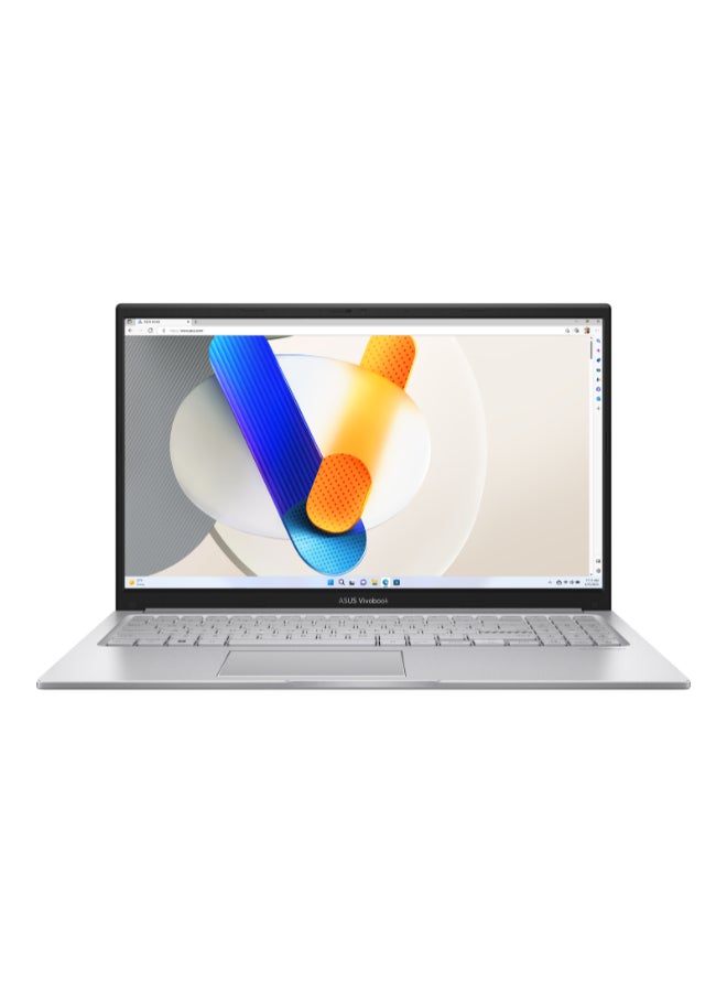 ASUS Vivobook Laptop With 15.6 Inch Full HD(1920X1080) Display,Core i7 1355U Processor/8GB DDR5 RAM/512GB SSD/DOS(Without Windows)/ English/Arabic Silver - Image 1