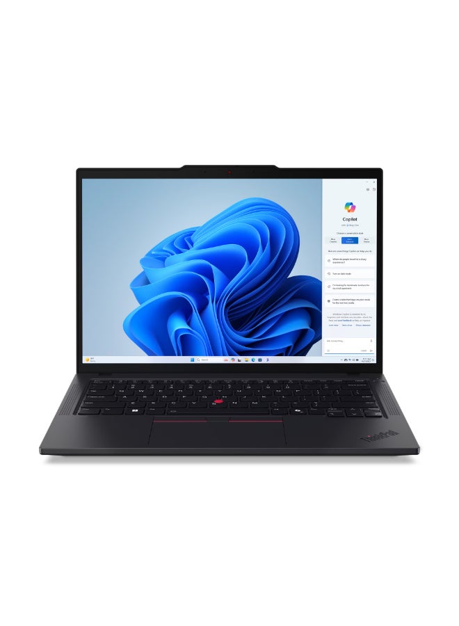 Lenovo - T14 Laptop With 14 Inch Full HD(1920X1080) Display, Core Ultra 7 155U Processor/16GB RAM DDR5/512GB SSD/Windows 11 PRO/ English/Arabic Black - Image 1