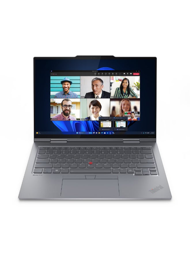 Lenovo Yoga 2 in 1 Convertible Laptop With 14 Inch Full HD(1920X1080) Display, Core Ultra 7 155U/16GB RAM DDR5/512GB SSD/Windows 11 Pro/ English/Arabic Grey - Image 4