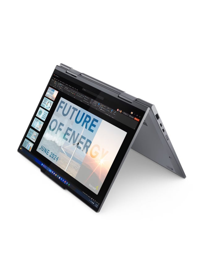 Lenovo Yoga 2 in 1 Convertible Laptop With 14 Inch Full HD(1920X1080) Display, Core Ultra 7 155U/16GB RAM DDR5/512GB SSD/Windows 11 Pro/ English/Arabic Grey - Image 2