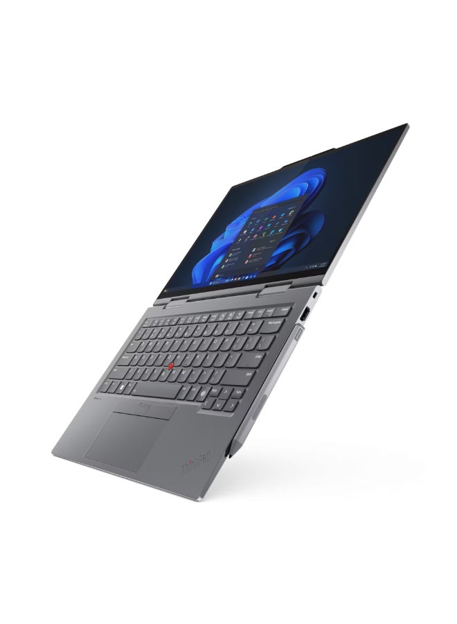 Lenovo Yoga 2 in 1 Convertible Laptop With 14 Inch Full HD(1920X1080) Display, Core Ultra 7 155U/16GB RAM DDR5/512GB SSD/Windows 11 Pro/ English/Arabic Grey - Image 3