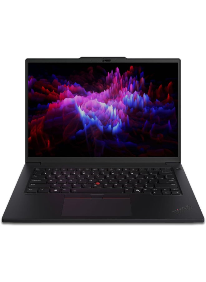 Lenovo P14S Laptop With 14 Inch Full HD(1920X1080) Display, Core Ultra 7-155H/32GB RAM DDR5/1TB SSD/Windows 11 Pro/ English/Arabic Black  - Image 1