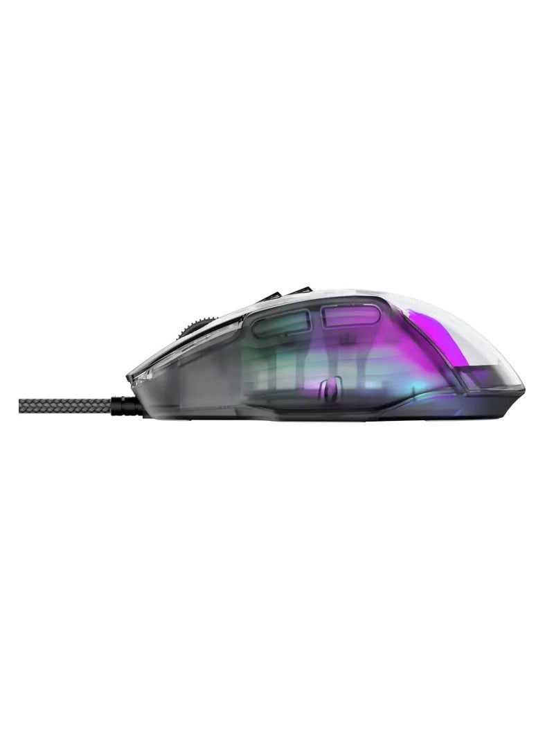 havit Wired gaming mouse USB 7200 DPI - RGB Transparent black model HV-MS1011SE  - Image 5