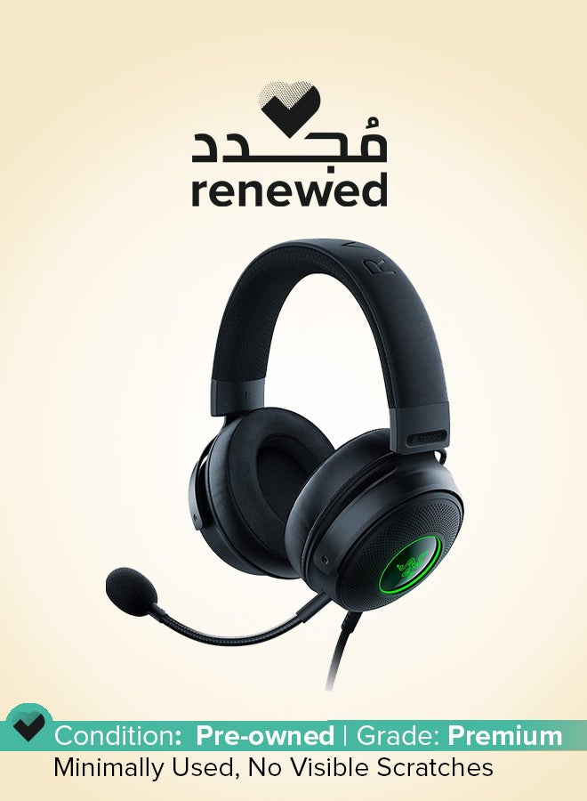 RAZER Renewed - Kraken V3 Wired USB Gaming Headset, Black  - Image 1