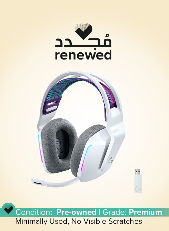 Logitech Renewed - G733 LightSpeed Wireless RGB Gaming Headset, PRO-G 40mm Driver, 6mm Cardioid Pickup Pattern Microphone  - Image 1