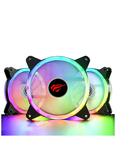 RGB LED PC Cooling Fan 120x120cm Quiet Edition High Airflow DC 12V For Computer Case