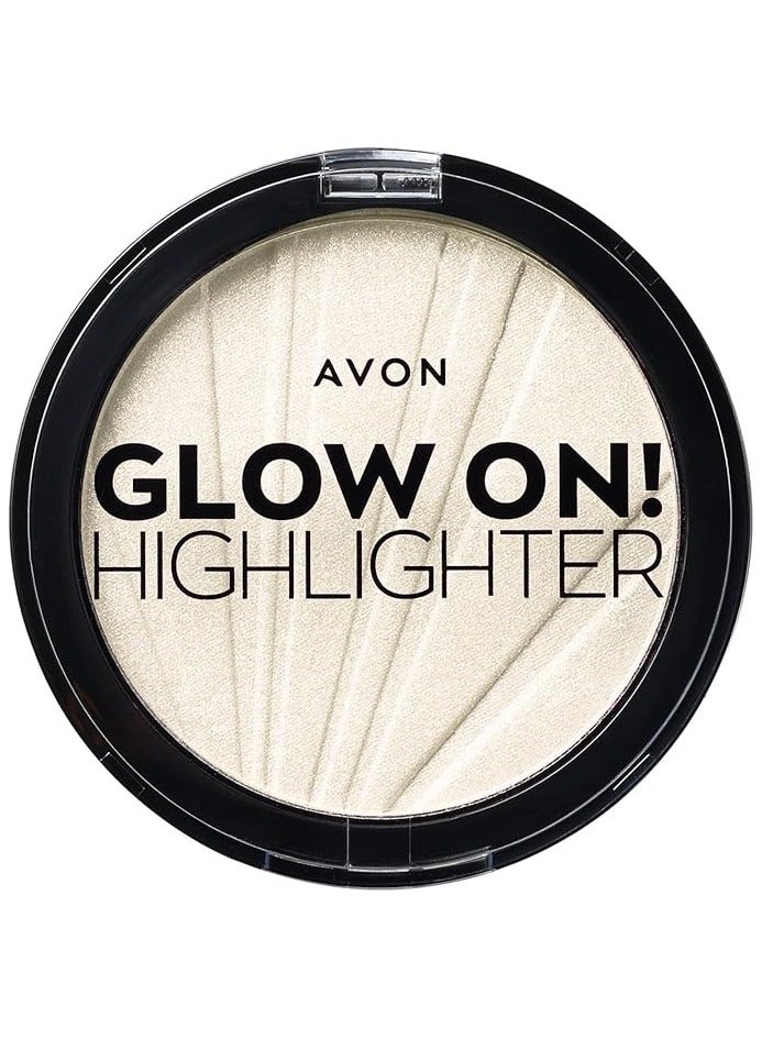 آفون Glow On Highlighter Pressed Powder - Sheer Glow White - pearl  - Image 1