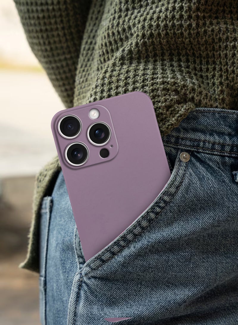 MARGOUN Thin Case for iPhone 16 Pro Max, Back Cover Sturdy Durable Ultra-Thin Case Drop Protection Cover Clear Purple-1 - Image 5