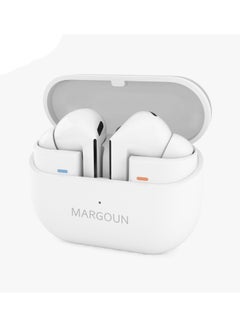 MARGOUN Buds3 Pro Wireless Earbuds with Touch Control & Magnetic Charging Case for Galaxy Zflip 6 white  - Image 5