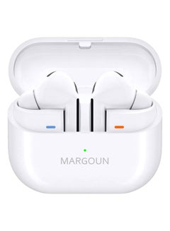 MARGOUN Buds3 Pro Wireless Earbuds with Touch Control & Magnetic Charging Case for Galaxy Zflip 6 white  - Image 3