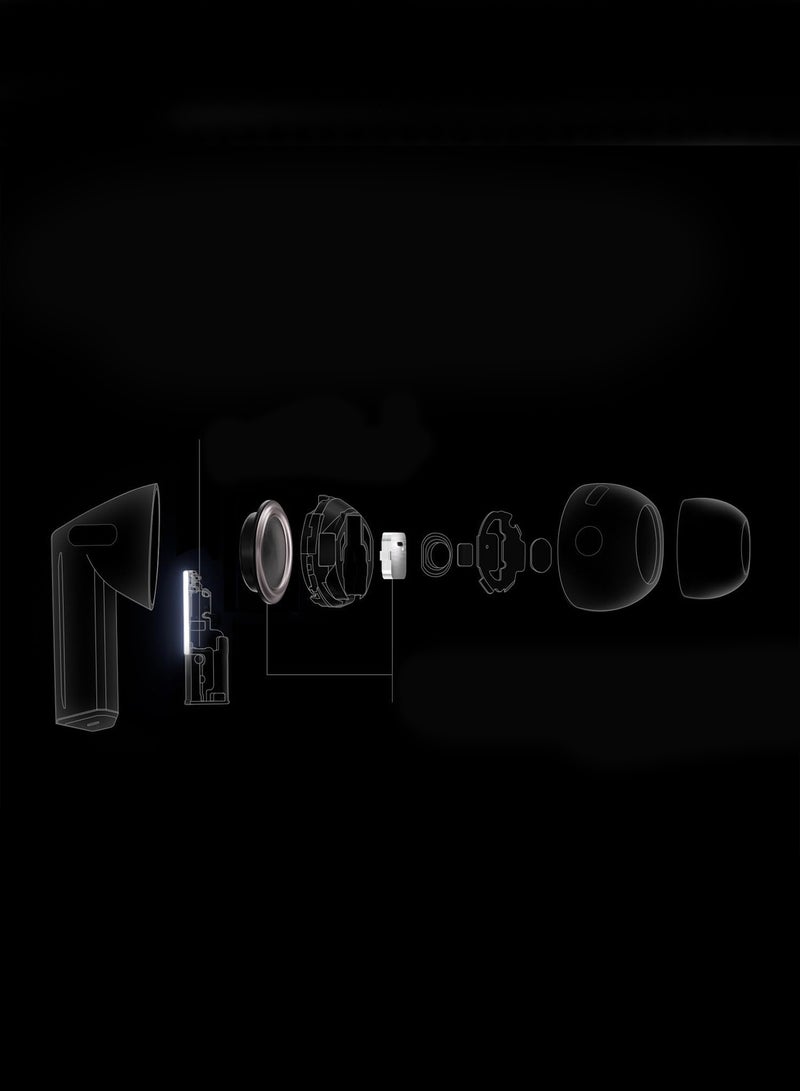 MARGOUN - Buds3 Pro Wireless Earbuds with Touch Control & Magnetic Charging Case for Galaxy Zflip 6 white - Image 1