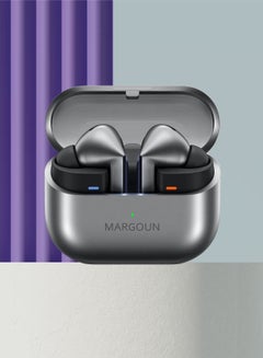MARGOUN Buds3 Pro Wireless Earbuds with Touch Control & Magnetic Charging Case for Galaxy S24 Ultra- Silver silver-2  - Image 5