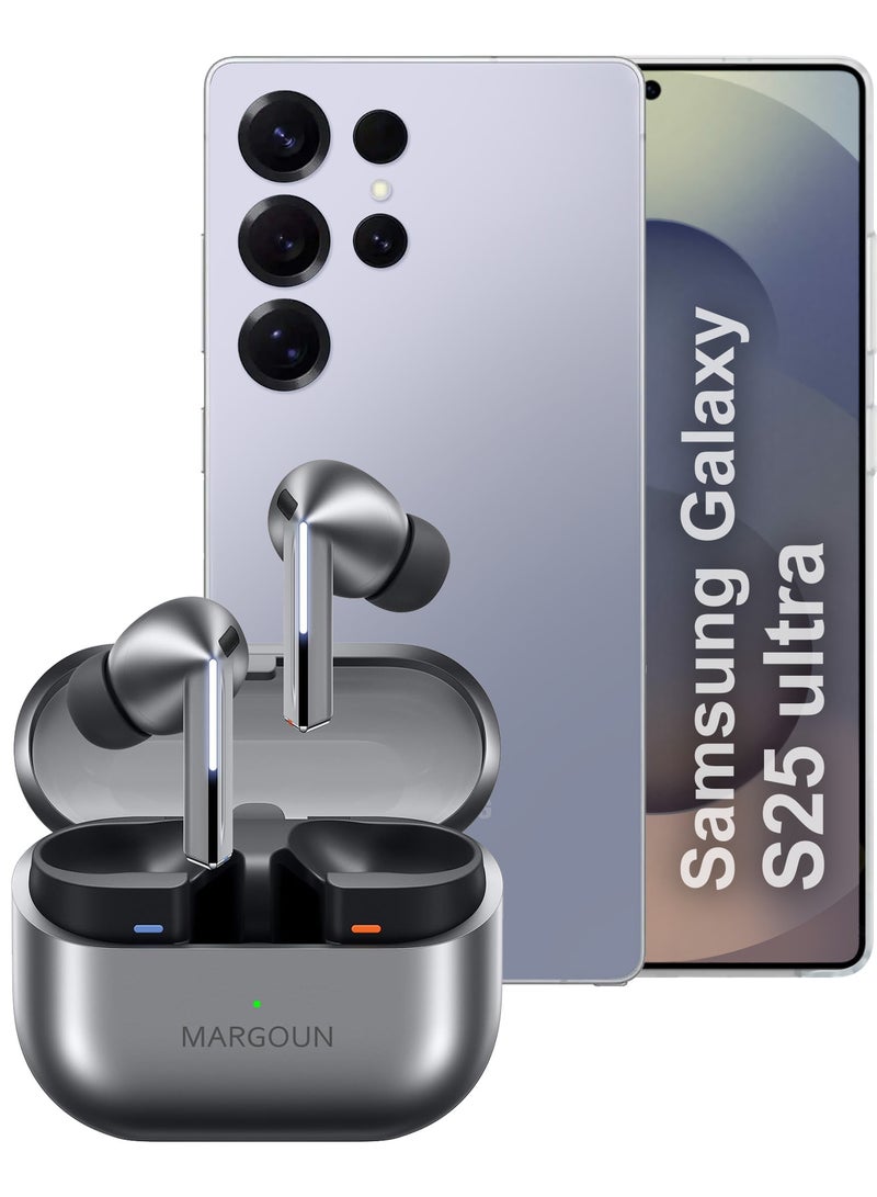 Buds3 Pro Wireless Earbuds with Touch Control & Magnetic Charging Case for Galaxy S25 Ultra - Silver silver