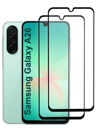 2Packs Samsung Galaxy A26 Screen Protector – Full Coverage 9H Tempered Glass | HD Clarity | Anti-Fingerprint | Edge-to-Edge Fit Side Black-2 - pnsku/N70175164V/45/_/1746791520/592cb9bf-962c-4847-8573-45125b16aefb