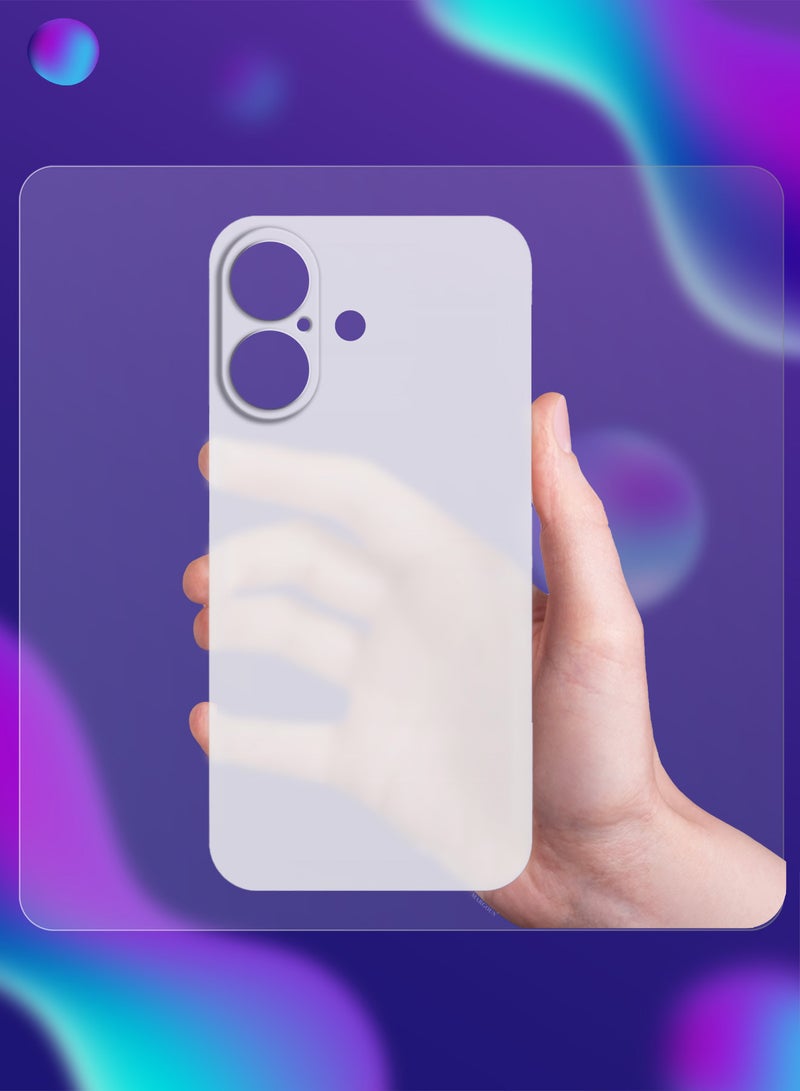 MARGOUN Thin Case for iPhone 16 , Back Cover Sturdy Durable Ultra-Thin Case Drop Protection Cover Clear White-1 - Image 3