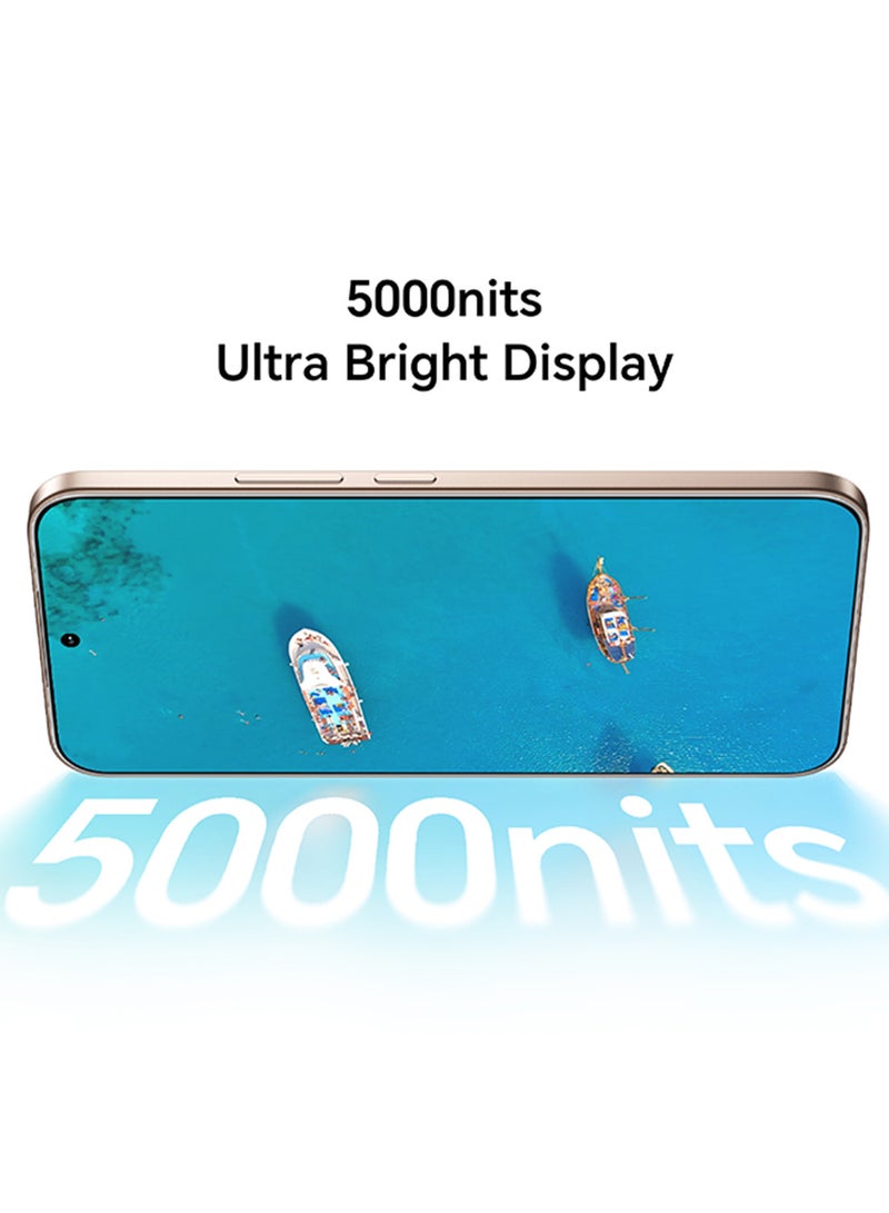 Honor - 400 5G Dual SIM Desert Gold 12GB RAM 256GB With Free HONOR CHOICE S7 Earbuds And Louvre Case - Middle East Version - Image 1