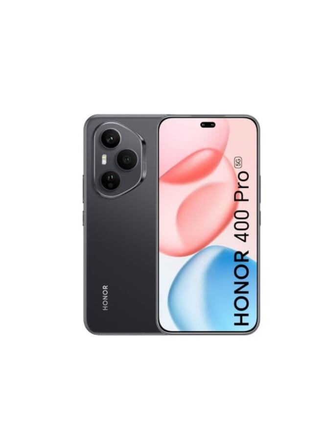 Honor 400 Pro 5G Dual SIM Midnight Black 12GB RAM 512GB - Middle East Version - Image 1