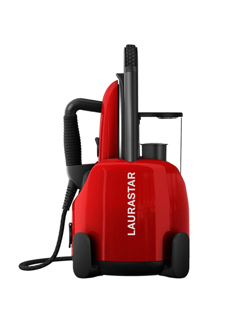 LAURASTAR Lift Original Red 3-in-1 Portable Steam Station | Irons, Steams & Purifies | Hygienic Dry Steam | 3D Soleplate | Single Temperature | Removable Water Tank | Vertical Ironing 1.1 L 2200 W 000.0804.501 Red - Image 1