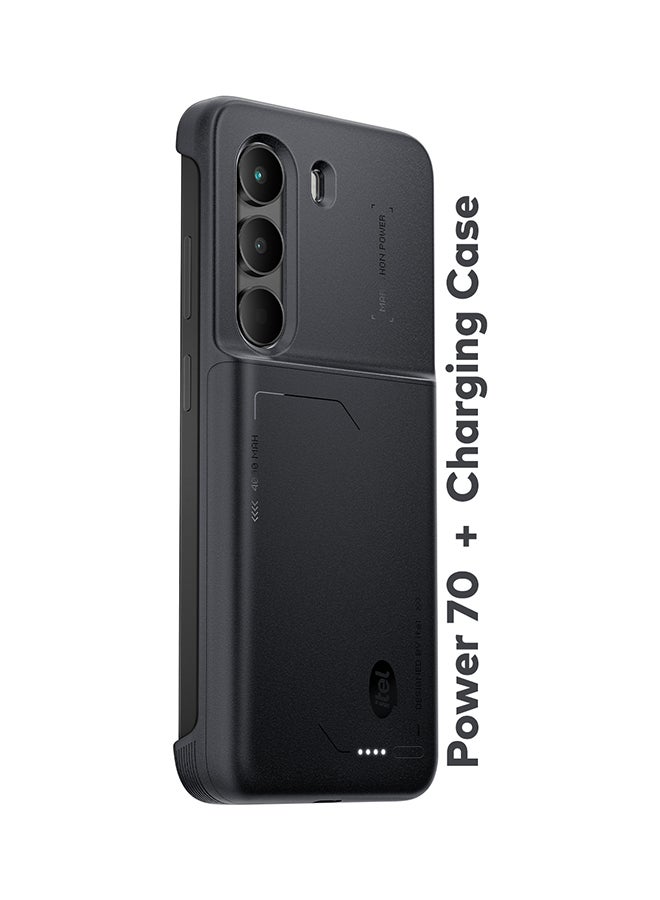 ITEL - P70 Dual SIM Black 4+4GB RAM 128GB 4G With Charging Case, Hair Trimmer, Praying Mat And Itel Cup - Middle East Version - - Image 1