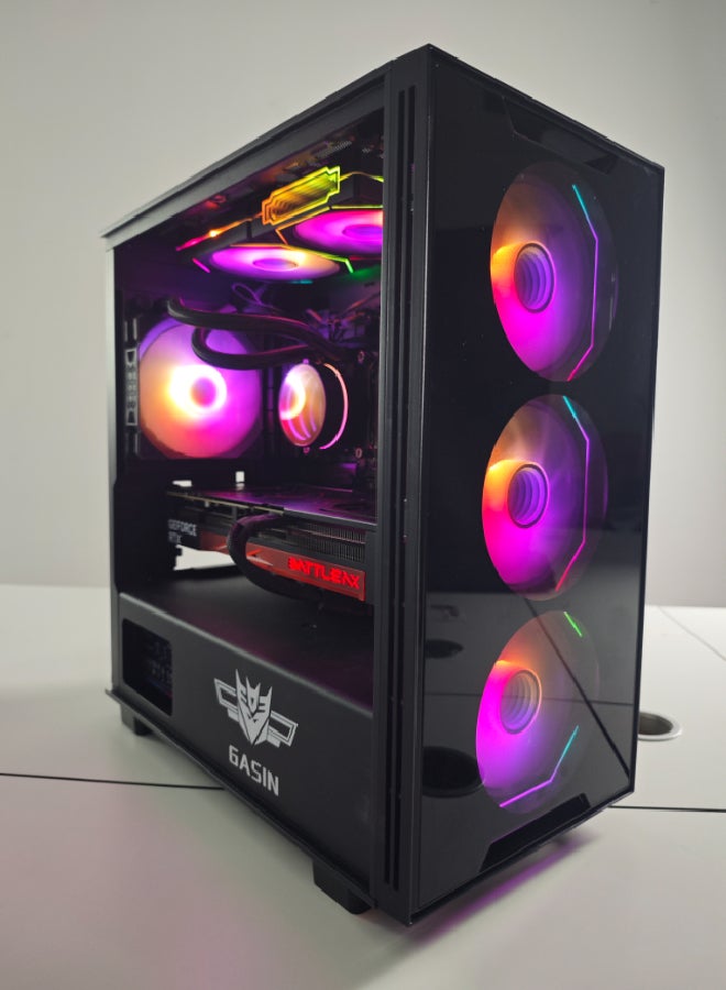 غاز حاسوب ألعاب بمعالج Intel i5-14600KF / بطاقة رسومات NVIDIA GeForce RTX 5070ti بسعة 16GB / ذاكرة RAM بسعة 32GB / قرص SSD بسعة 1TB / نظام Windows 11 Pro - Image 5