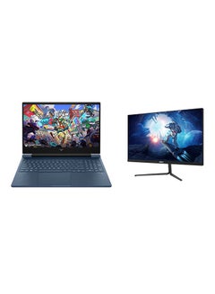 إتش بي Victus Gaming (Upgraded Version) Laptop With 16.1 Inch Full HD(1920X1080) Display 144Hz IPS,Core i7-14700HX Processor/ 32GB RAM DDR5/ 2TB SSD /8GB NVIDIA GeForce RTX-4060 Graphics /Windows 11 + Duhua 27" 165Hz Gaming Monitor English/Arabic Black  - Image 1